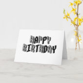 Carte Blocs Joyeux anniversaire (Fleur jaune)