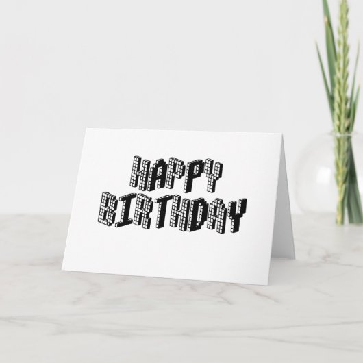 Carte Blocs Joyeux anniversaire (Devant)