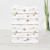 Carte Blond Blue Flowers Christmas (Dos)