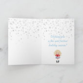 Carte Blond Irish Dancer Fêtes de Noël d'hiver (Intérieur)