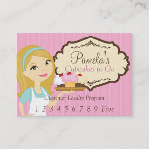 Carte blonde 1 de fidélité du petit gâteau D12