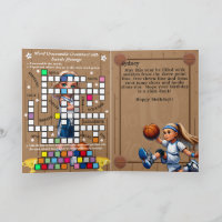 Blonde Girls Basketball Message secret Anniversair