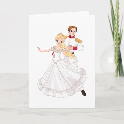 Carte Blonde Princess and Charming Prince Fairytale (Devant)