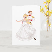 Carte Blonde Princess and Charming Prince Fairytale (Fleur jaune)