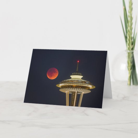 Carte Blood Moon | Seattle Space Needle (Devant)