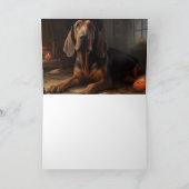 Carte Bloodhound Citrouilles Halloween effrayant (Intérieur)