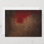 Carte Bloody Halloween Party (Dos)