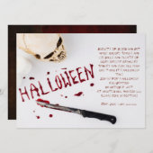 Carte Bloody Halloween Party (Devant / Derrière)