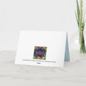Carte Bloom Pretty Purple ONE WORD Floral Card (Dos)