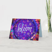 Carte Bloom Pretty Purple ONE WORD Floral Card (Devant)