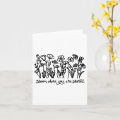 Carte Bloom Where You Are Planted, Botanical, Insrationa (Fleur jaune)