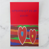 Carte Bloquer les couleurs de l'art devant dans les coeu (Intérieur)