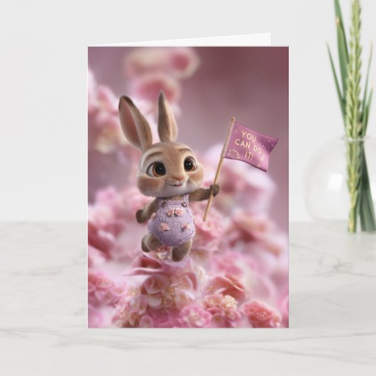 Carte Blossom Cloud Baby Bunny Encouragement Card (Devant)