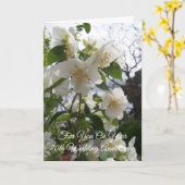 Carte Blossom Personnalisé 70e anniversaire de Mariage (Fleur jaune)