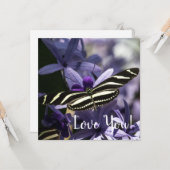 Carte Blossoms Flat Greeting Card (Devant/Arrière en situation)