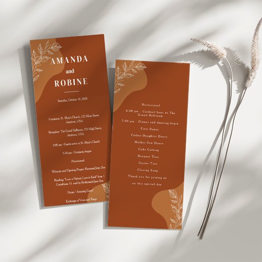 Carte Blossoms of Love : Simple Abstrait Feuilles Progra