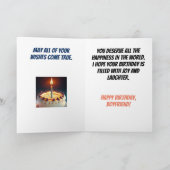 Carte Blow Out Your Candle Boyfriend Anniversaire (Intérieur)