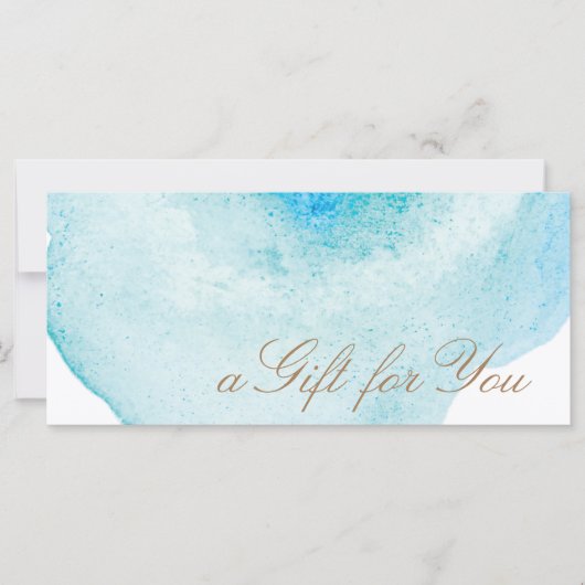 Carte Blue Abstract (Devant)