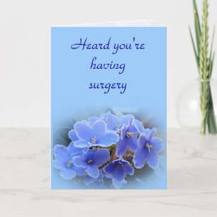 Carte Blue African Violets Surgery get Well