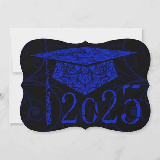Carte Blue and Black Floral Casquette 2025 (Devant)