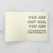 Carte Blue and Cream Funny c14 Dating Pun Happy Birthday (Intérieur)