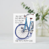 Carte Blue Bike Happy (Debout devant)