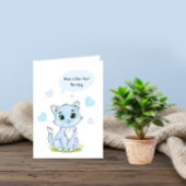 Carte Blue Birthday kitty