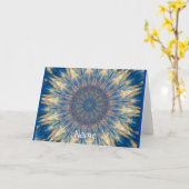 Carte Blue Chakra Kaleidoscope Thunder_Cove (Fleur jaune)
