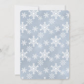 Carte Blue Christmas Nutcracker garçon baby shower invit (Dos)