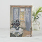 Carte Blue Clematis dans le studio de l'artiste, Anna An (Debout devant)