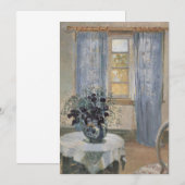 Carte Blue Clematis dans le studio de l'artiste, Anna An (Devant / Derrière)