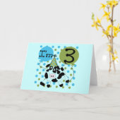 Carte Blue Cow 3e Anniversaire Tshirts et cadeaux (Fleur jaune)