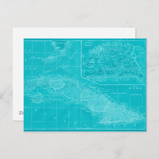 Carte Blue Cuba (Devant / Derrière)