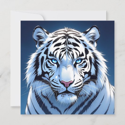 Carte Blue eyed White Tiger (Devant)