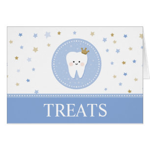 Carte Blue Food Étiquette pour la première fête de