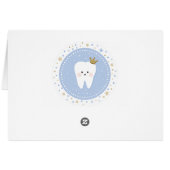 Carte Blue Food Étiquette pour la première fête de (Dos Horizontal)