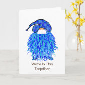 Carte Blue Gnome : Nous sommes ensemble (Fleur jaune)