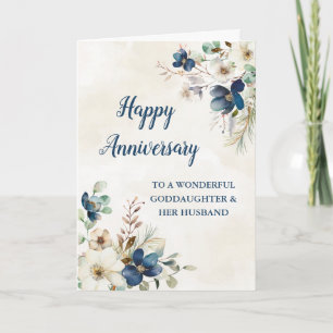 Carte Blue Godgirl & Son Mari Mariage Anniversaire