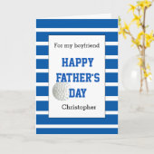Carte Blue Golf Fête des pères Boyfriend (Fleur jaune)