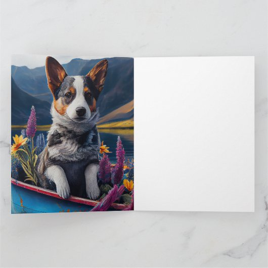 Carte Blue Heeler sur une pagaie : une aventure Pittores (Intérieur)