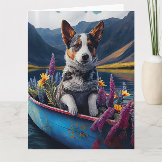 Carte Blue Heeler sur une pagaie : une aventure Pittores (Devant)