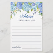 Carte Blue Hydrangea Greenery (Devant)