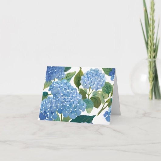 Carte Blue Hydrangeas | Beau Floral Bush (Devant)