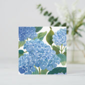 Carte Blue Hydrangeas | Beau Floral Bush (Debout devant)