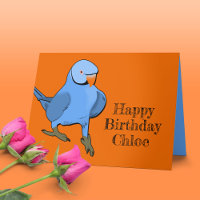 Blue Indian Ringneck Parakeet Anniversaire Nom du