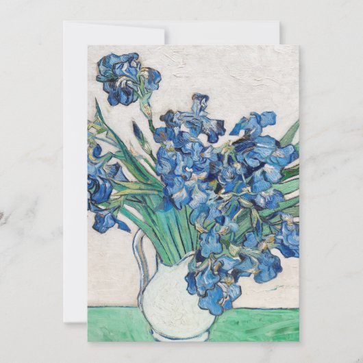 Carte Blue Irises par Vincent Van Gogh Art (Devant)