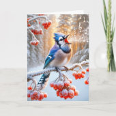 Carte Blue Jay chante une chanson (Devant)