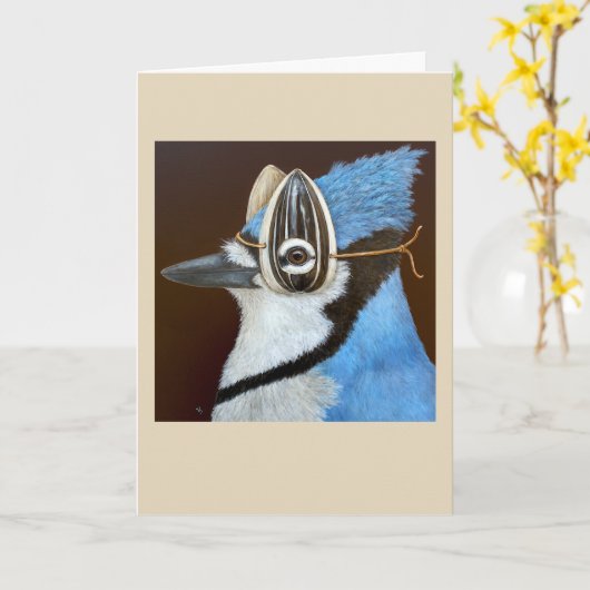 Carte Blue Jay King (Fleur jaune)