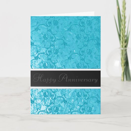 Carte Blue Lace Anniversaire (Devant)
