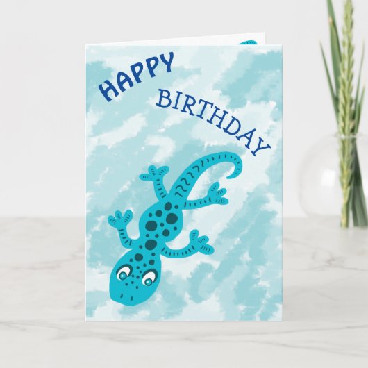 Carte Blue Lizard Gecko (Devant)